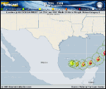 Hurricane Milton forecast track map as of National Hurricane Center discussion number 7