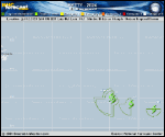 Tropical Storm Patty forecast track map as of National Hurricane Center discussion number 2