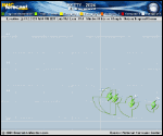 Tropical Storm Patty forecast track map as of National Hurricane Center discussion number 3