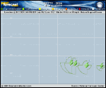 Tropical Storm Patty forecast track map as of National Hurricane Center discussion number 4