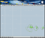 Tropical Storm Patty forecast track map as of National Hurricane Center discussion number 5